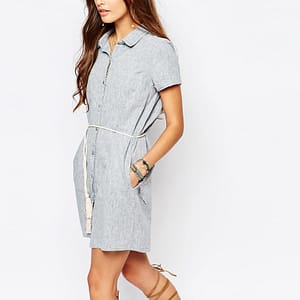 Short Sleeve Shirt Dress