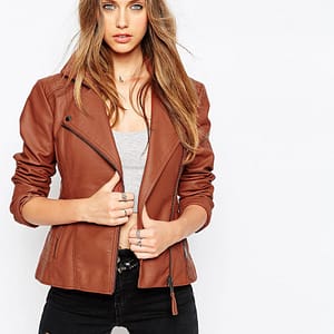 image1xxl-7.jpg Ultimate Biker Jacket With Stitch Detail in Vegan Leather