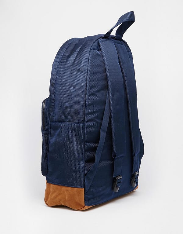 Navy Textured Backpack - Image 2