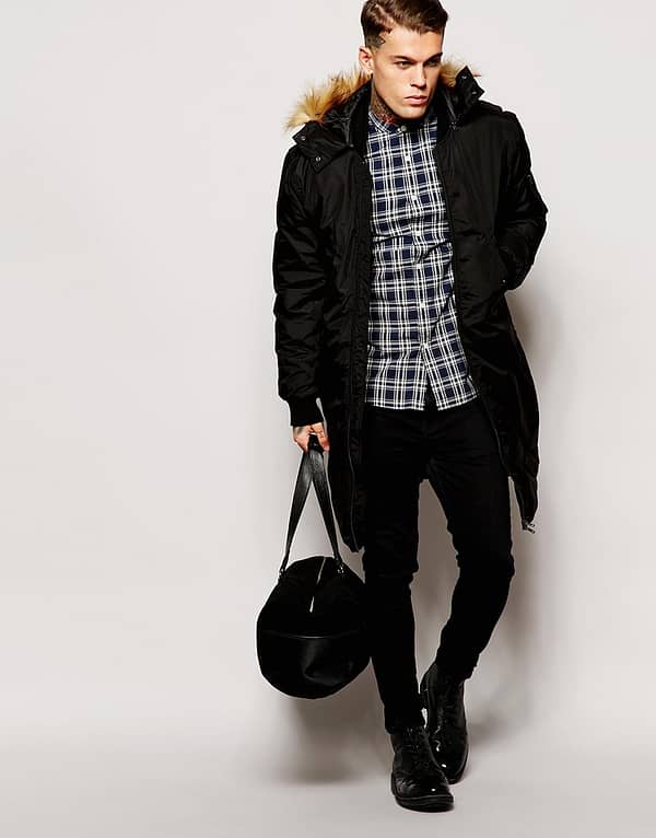 Bomber Parka Jacket 2 in 1 With Removable Hood - Image 2
