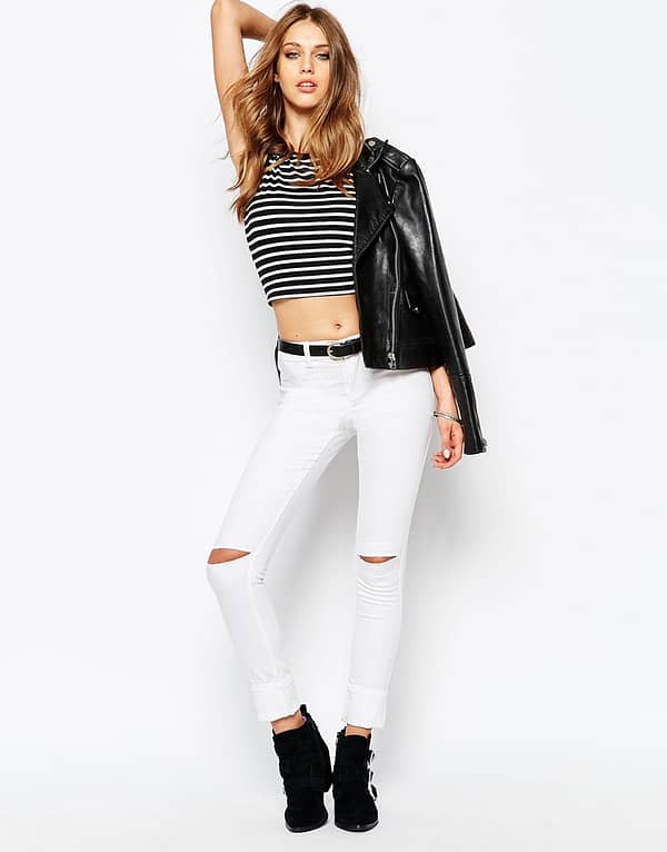 Skinny Jeans With Ripped Knees - Image 2