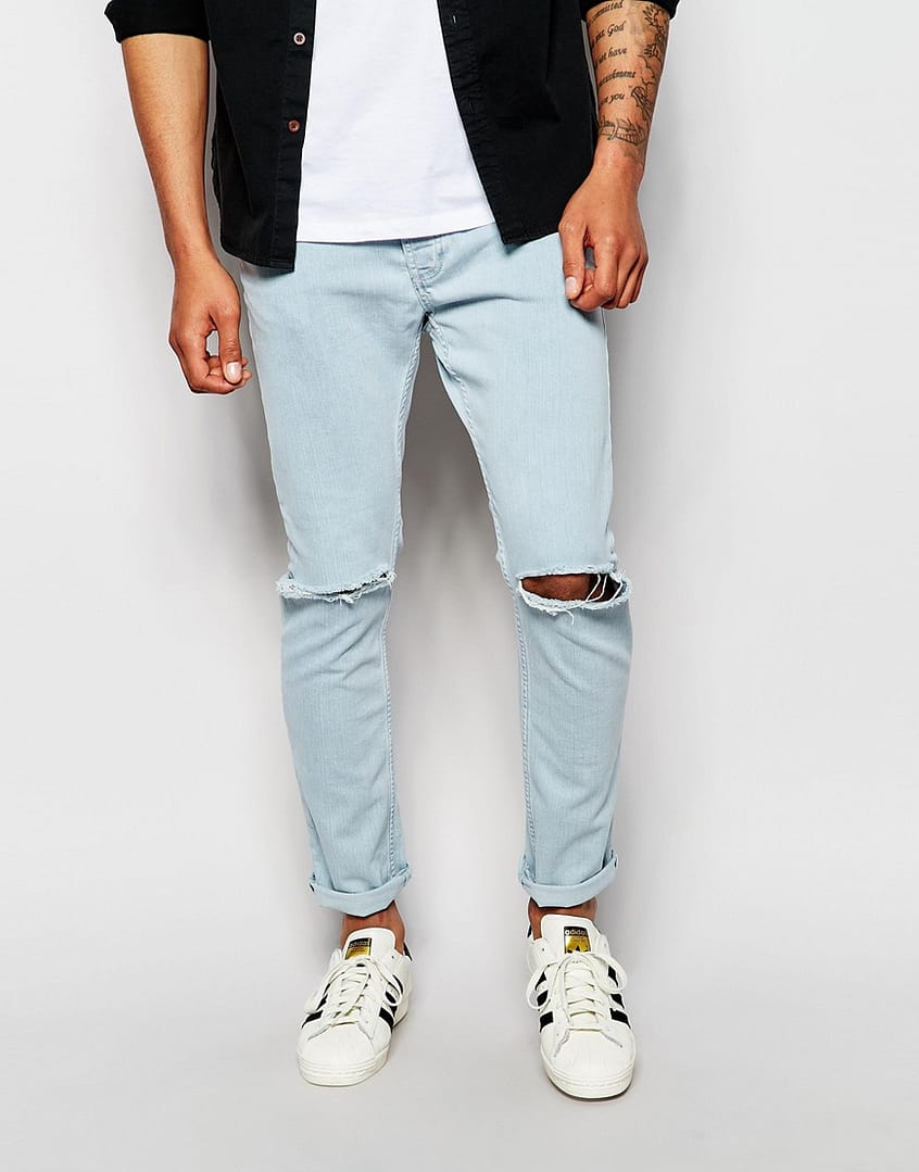 Skinny Stretch Sid Jeans with Rips