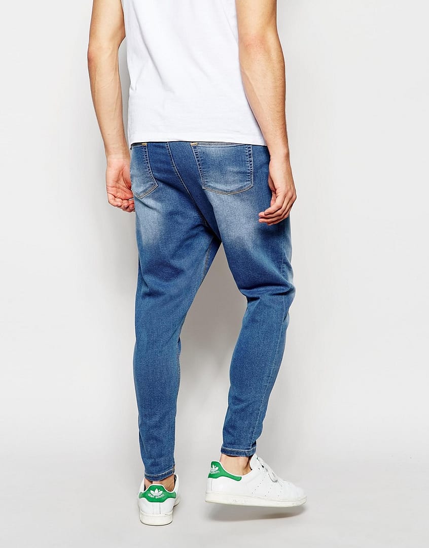 Spray On Drop Crotch Jeans - Image 3