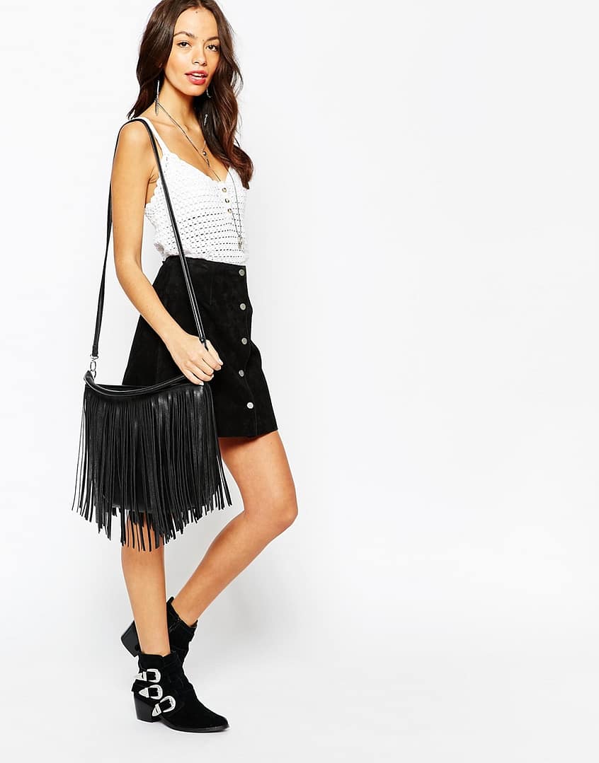Fringed Shoulder Bag - Image 3