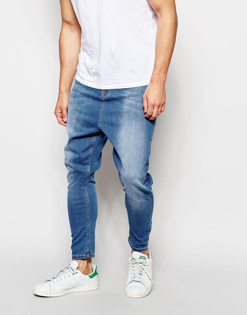 Spray On Drop Crotch Jeans - Image 2