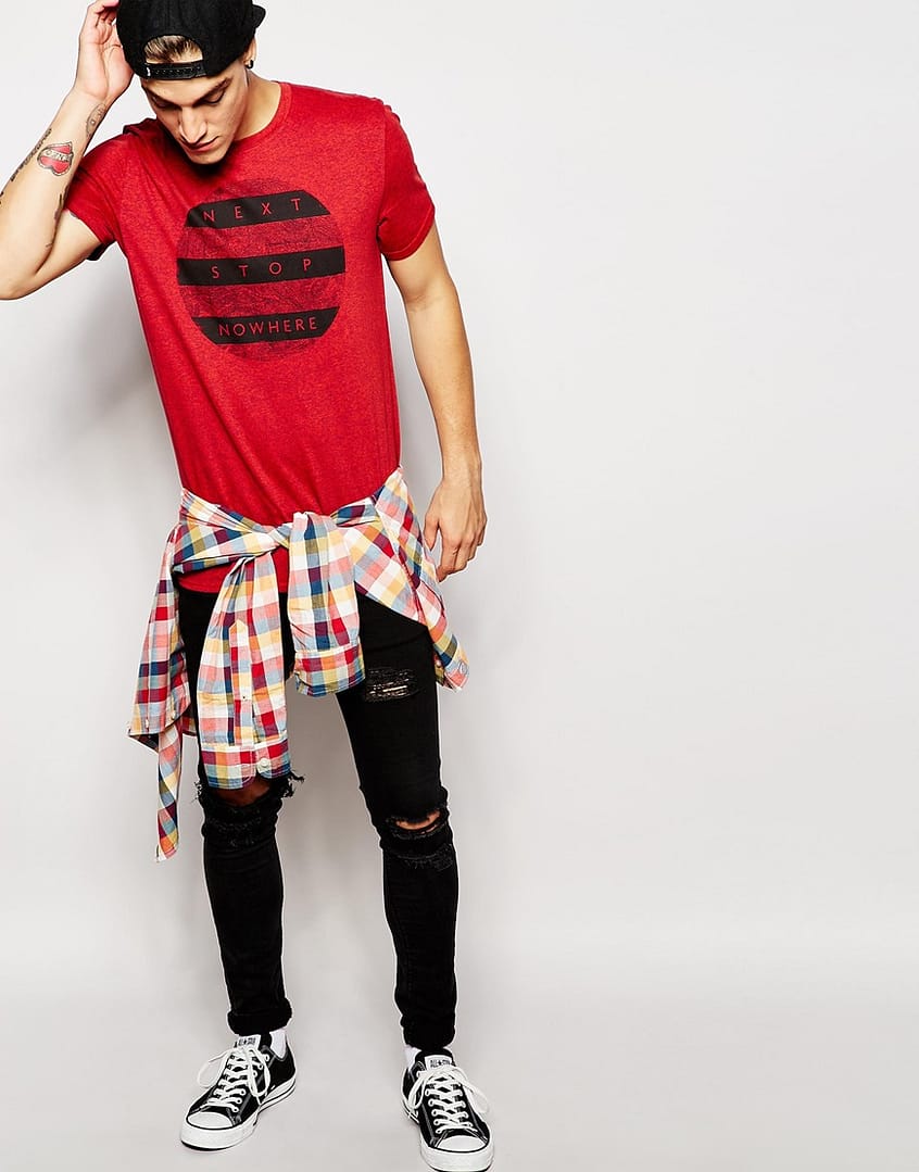 T-Shirt with Next Stop Nowhere Print - Image 2